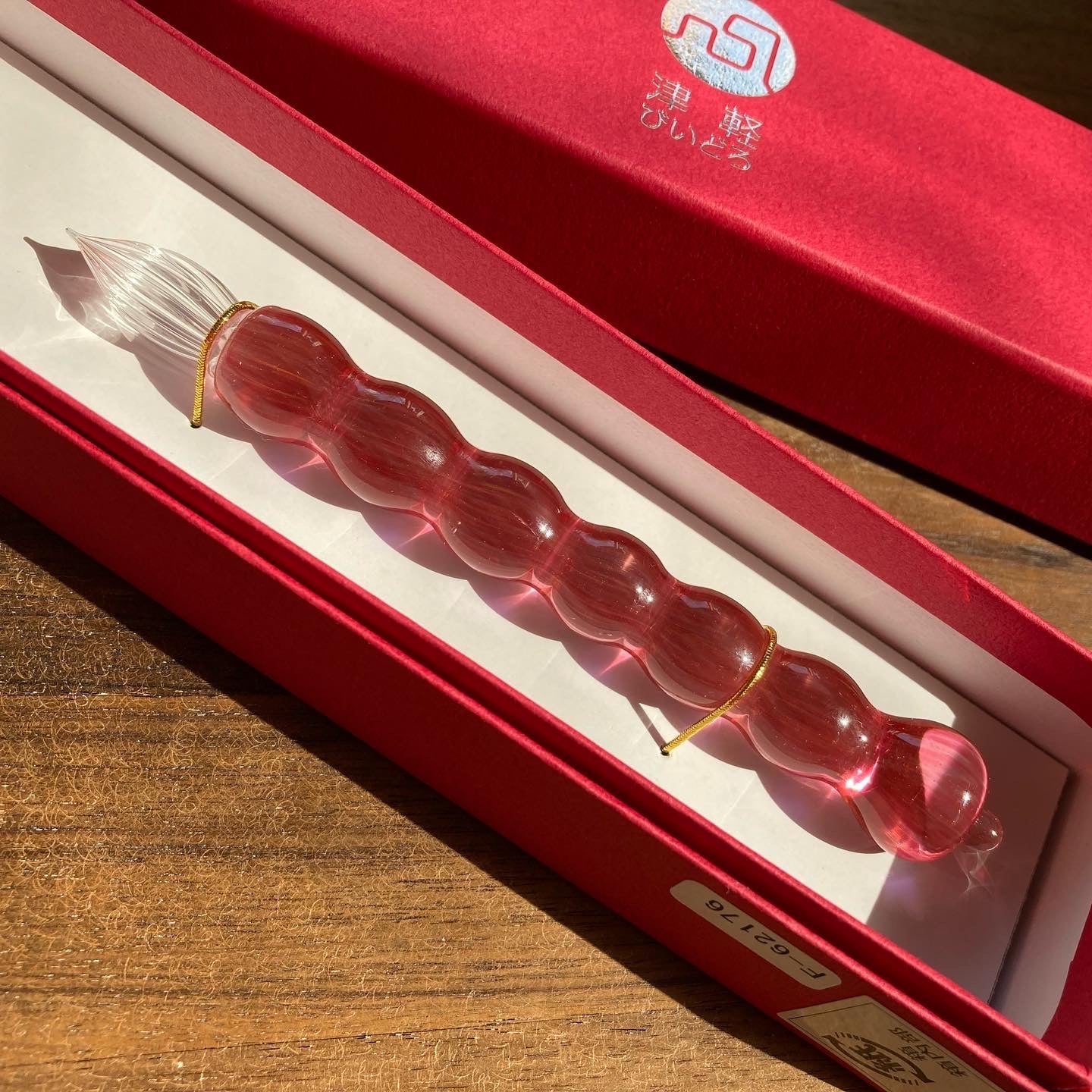 津軽びいどろ りんごガラスペン | イタリアと青森の店 coccia