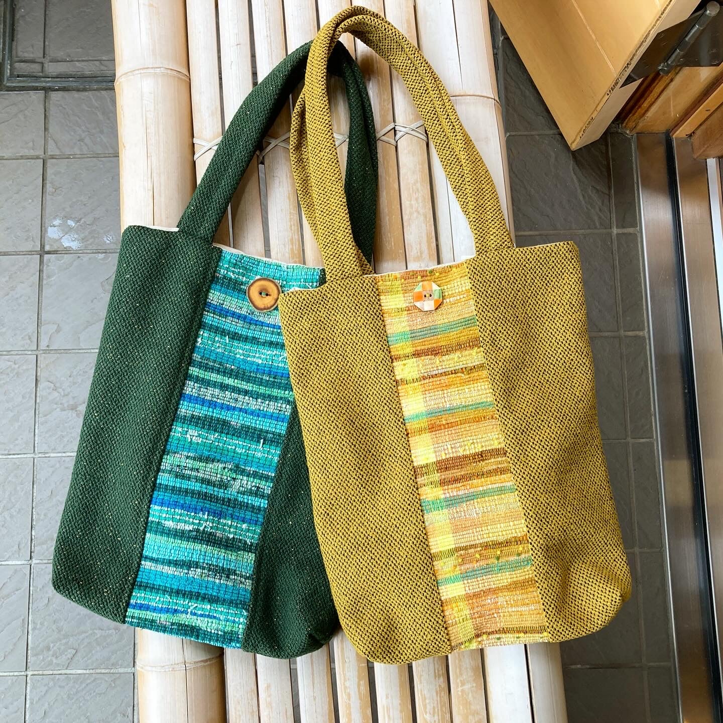 さきおりCHICKA 南部裂織 A4が入るトートバッグ | イタリアと