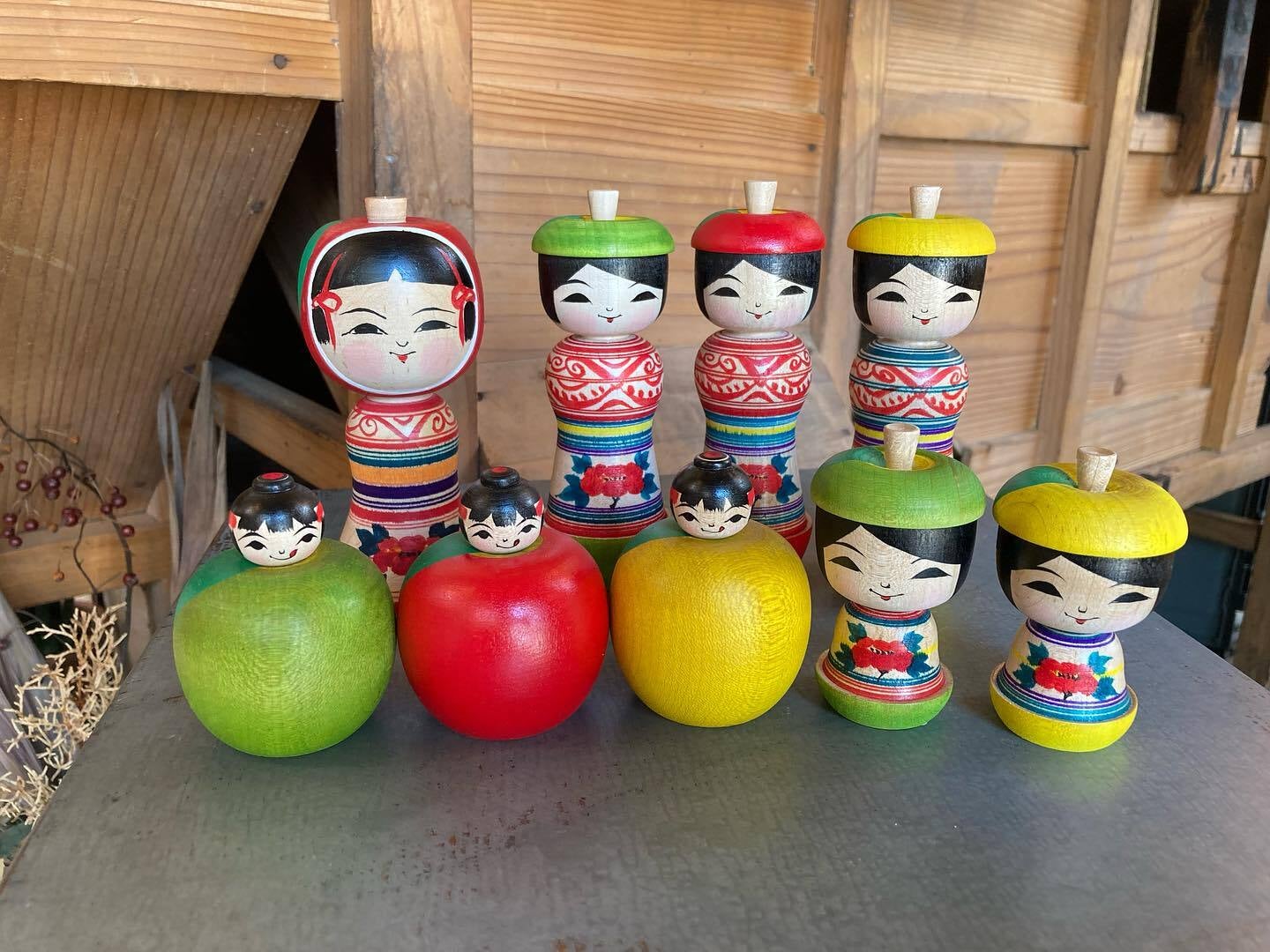 佐藤善ニ 津軽系 温湯 伝統こけし 5体セット 佐藤善ニ 津軽系 温湯